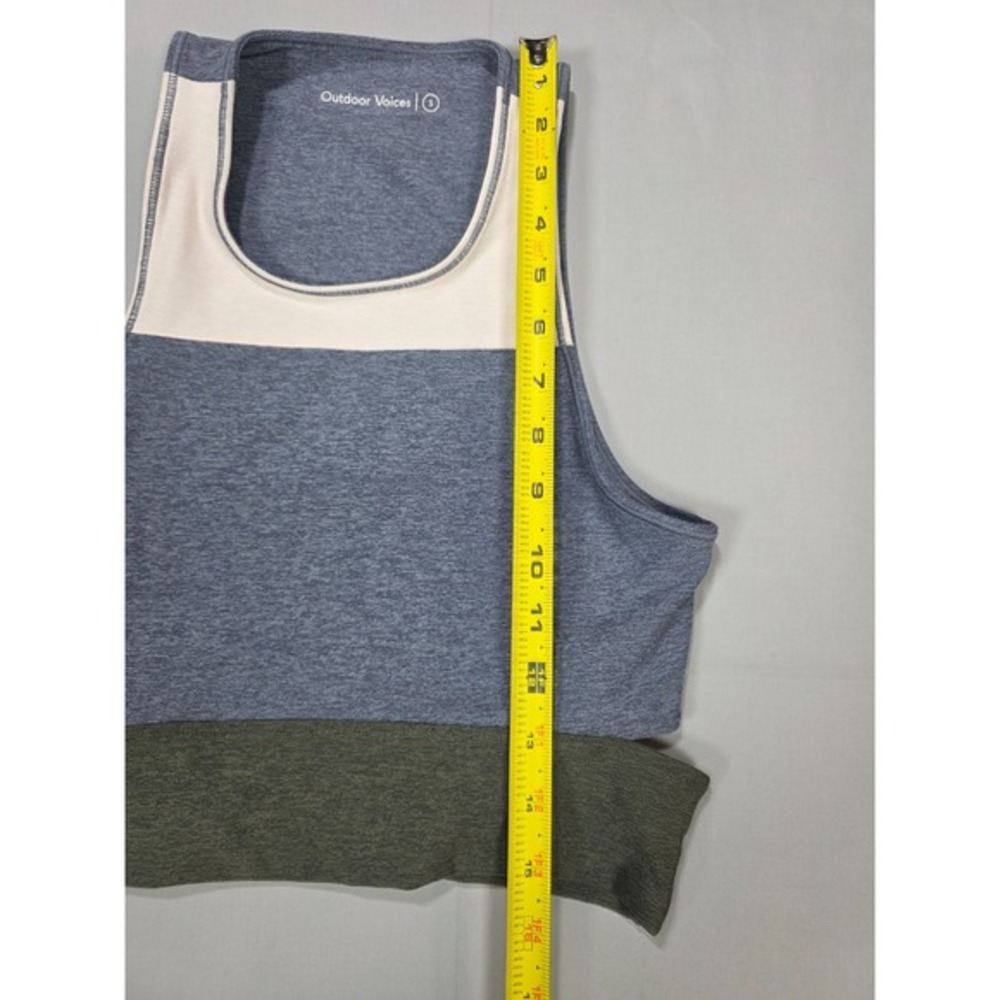 Outdoor Voices Tri-Tone Slash Back Crop Sports‎ Bra Size Small Yogo Workout - Picture 4 of 6